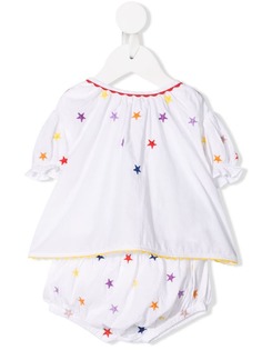 Stella Mccartney Kids шорты и блузка с вышитыми звездами