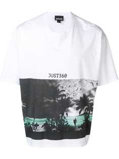 Just Cavalli printed drop shoulder T-shirt