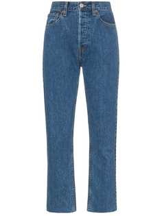 Re/Done укороченные брюки с завышенной талией