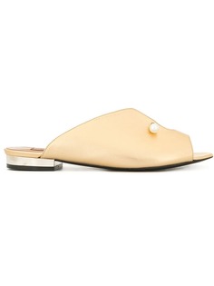 Coliac gold open toe sandals