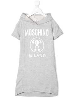 Moschino Kids платье-толстовка с логотипом