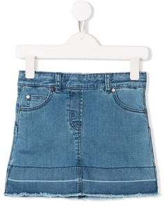 Stella Mccartney Kids джинсовая юбка с необработанными краями