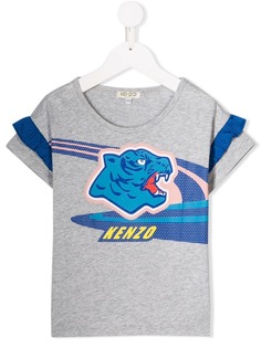 Kenzo Kids футболка с принтом тигра