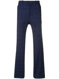 Martine Rose checked navy trousers
