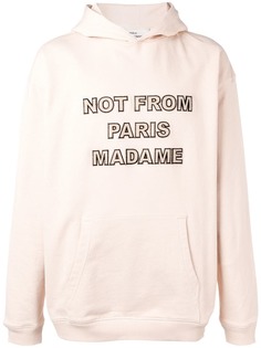 Drôle De Monsieur толстовка с капюшоном и принтом Not From Paris Madame