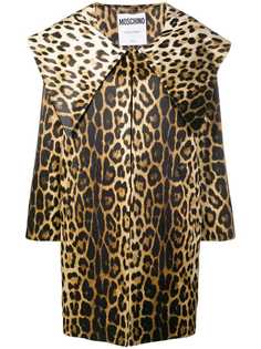 Moschino пальто с леопардовым узором