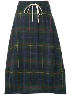 Société Anonyme юбка миди в шотландскую клетку