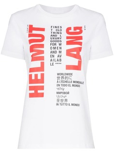 Helmut Lang футболка с принтом логотипа