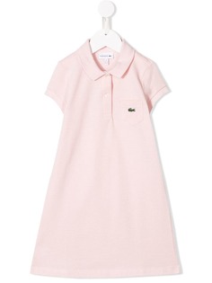 Lacoste Kids платье-рубашка с воротником-поло