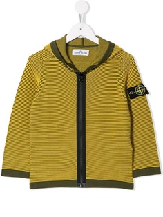 Stone Island Junior трикотажная куртка с капюшоном