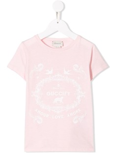 Gucci Kids футболка с логотипом