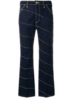 Tory Burch джинсы с диагональной строчкой