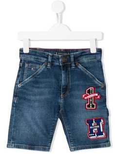 Tommy Hilfiger Junior джинсовые шорты с нашивкой-логотипом