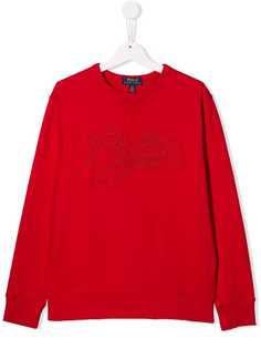 Ralph Lauren Kids декорированная толстовка с логотипом