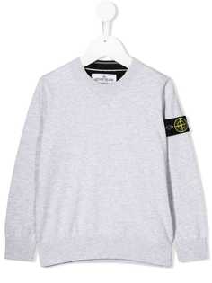 Stone Island Junior свитер с нашивкой-логотипом