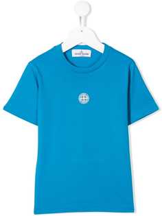 Stone Island Junior футболка с принтом логотипа