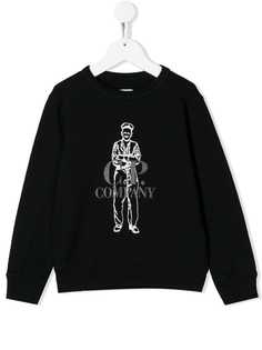 Cp Company Kids толстовка с вышитым логотипом