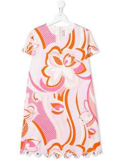 Emilio Pucci Junior платье с узором Rosa