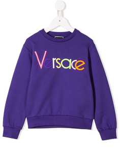 Young Versace толстовка с вышитым логотипом