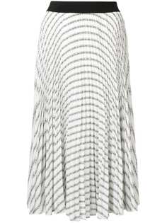 Karl Lagerfeld плиссированная юбка с принтом логотипа