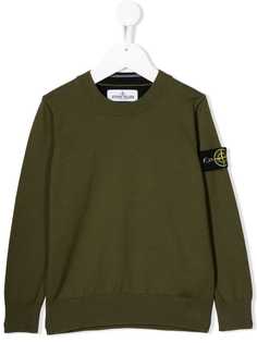 Stone Island Junior толстовка с нашивкой-логотипом