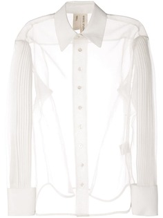 Bodice Studio прозрачная рубашка с плиссировкой на рукавах