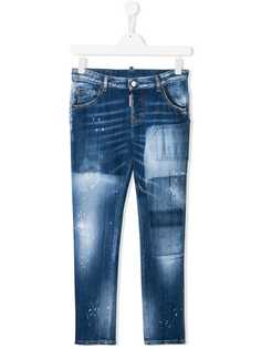 Dsquared2 Kids джинсы с эффектом потертости
