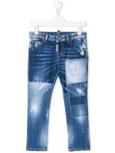 Dsquared2 Kids джинсы с эффектом потертости
