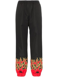 Charms спортивные брюки с принтом пламени из коллаборации с Kappa