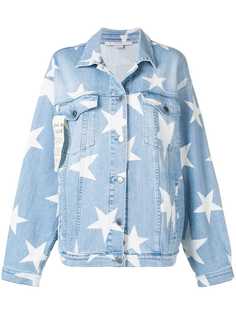 Stella McCartney джинсовая куртка с принтом звезд