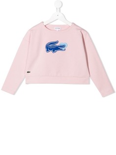 Lacoste Kids толстовка с нашивкой-логотипом