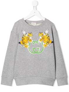 Gucci Kids толстовка с графическим принтом