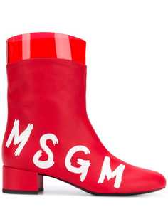 MSGM ботильоны с логотипом