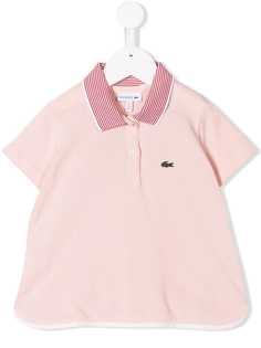 Lacoste Kids рубашка-поло с контрастным воротником