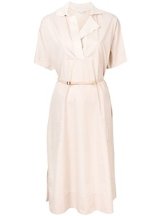 Agnona платье-рубашка с короткими рукавами