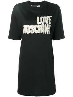 Love Moschino футболка с нашивкой-логотипом
