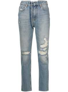 Iro приталенные джинсы с эффектом потертости