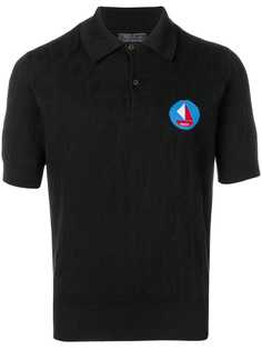 Prada трикотажная рубашка-поло с логотипом