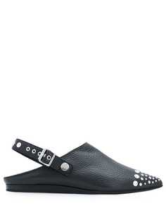 McQ Alexander McQueen балетки с ремешком на пятке и заклепками