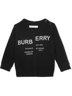 Burberry Kids кашемировый свитер с принтом