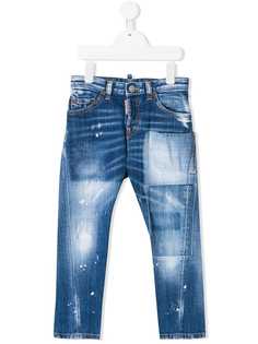 Dsquared2 Kids джинсы с эффектом потертости