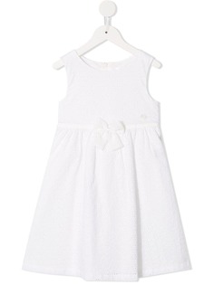 Miki House платье с цветочной вышивкой