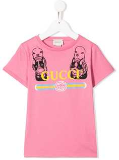 Gucci Kids футболка с логотипом