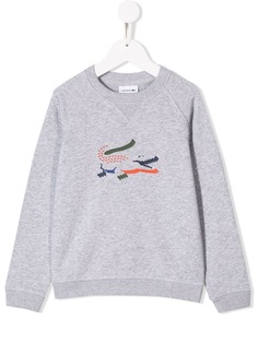 Lacoste Kids толстовка с принтом логотипа