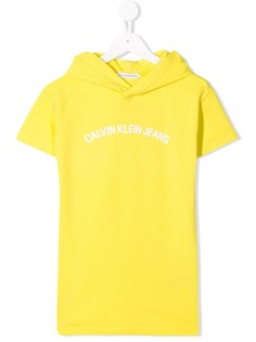 Calvin Klein Kids футболка с капюшоном