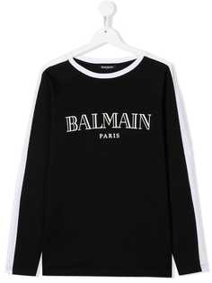 Balmain Kids толстовка с логотипом