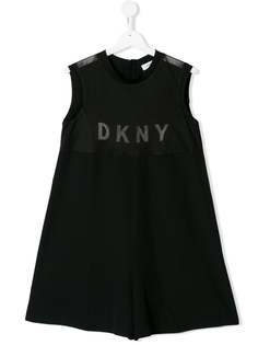 Dkny Kids TEEN logo print jumpsuit