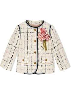 Gucci Kids твидовый пиджак