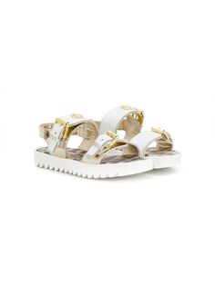 Roberto Cavalli Junior сандалии с пряжкой и логотипом