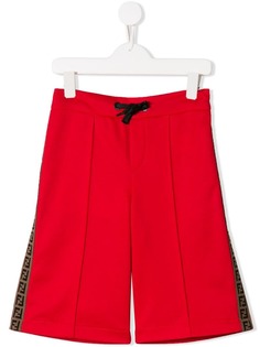 Fendi Kids side panelled bermuda shorts